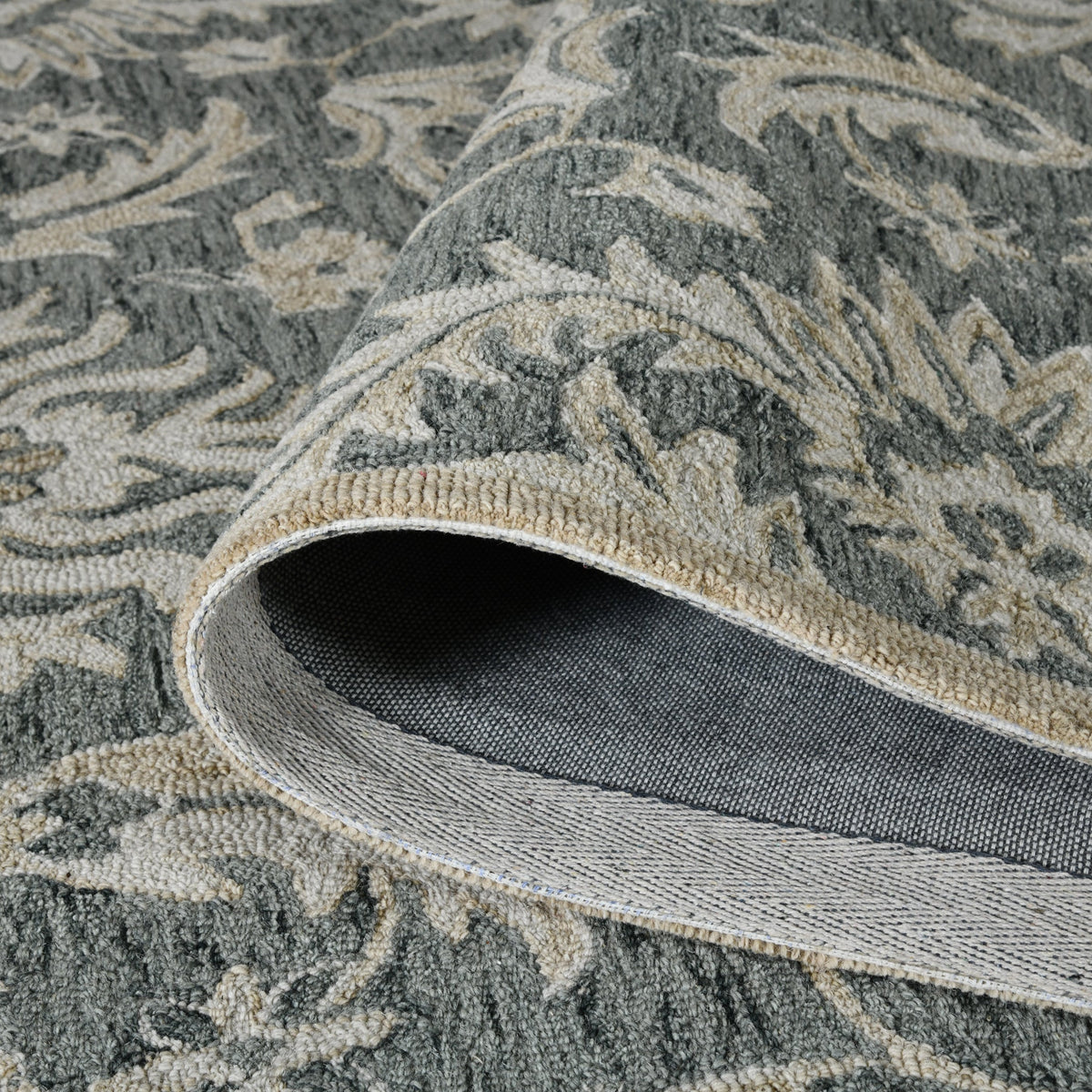 Saraswati Global Rug Luxury Handcrafted Floral Area Rug, 8x10, Premium Wool, Anti-Skid & Anti Slip Cotton Backing Carpet , Ideal for Bedroom, Living Room, and Dining Room, Kids Room, Office. Saraswati Global
