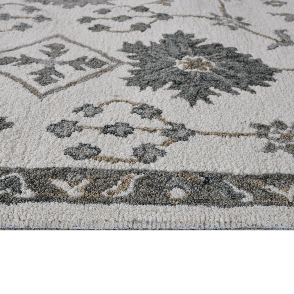 Saraswati Global Rug Handmade Area Rug 4x6 Feet, Premium Wool, Anti-Skid & Anti Slip Backing Carpet , Ideal for Bedroom, Living Room, and Dining Room, Kids Room, Office. Saraswati Global