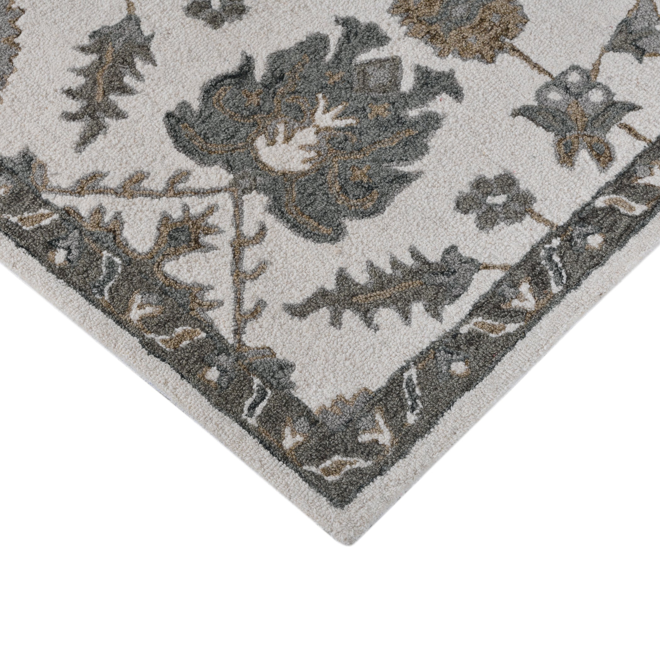 Saraswati Global Rug Handmade Area Rug 5x8 Feet, Premium Wool, Anti-Skid & Anti Slip Backing Carpet , Ideal for Bedroom, Living Room, and Dining Room, Kids Room, Office.