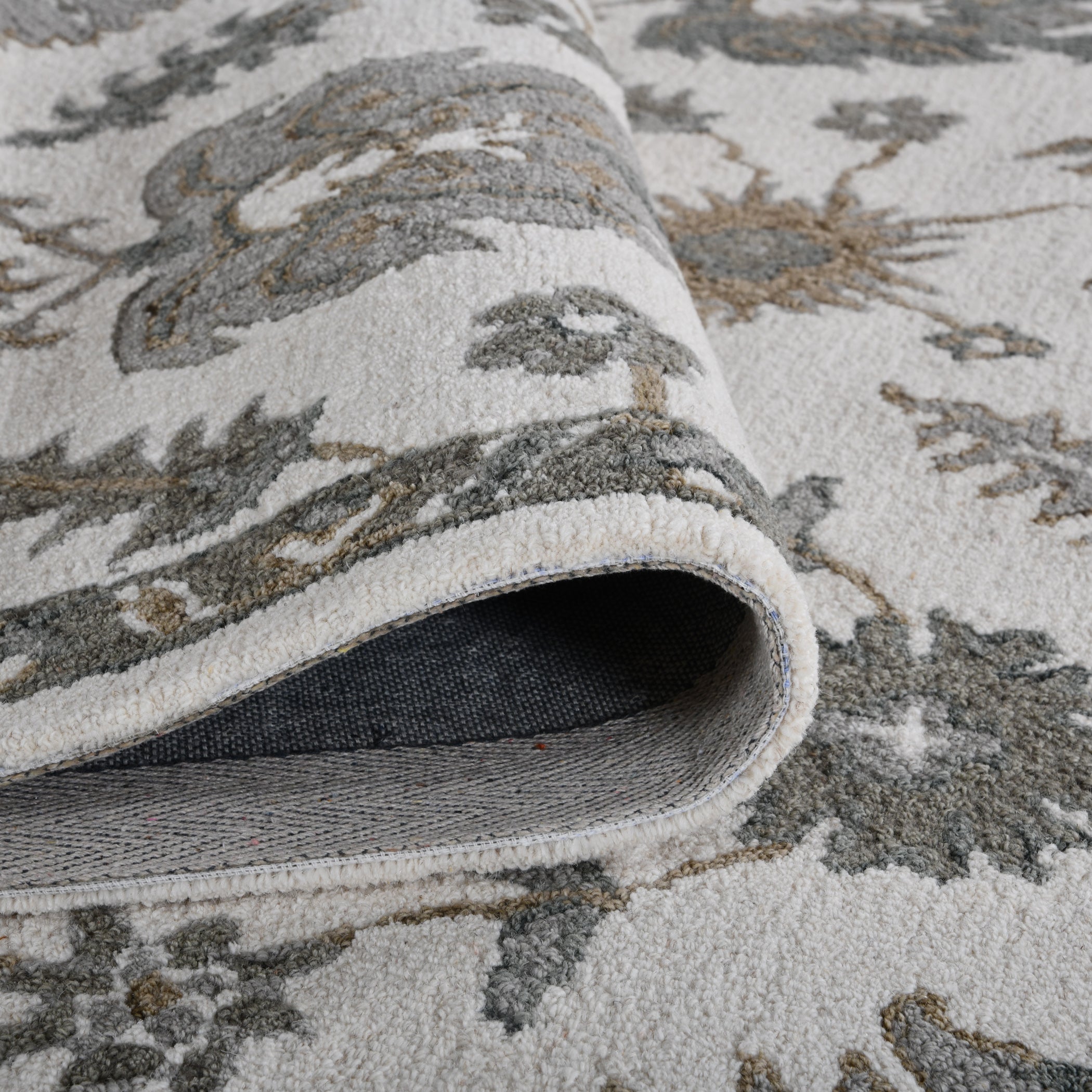 Saraswati Global Rug Handmade Area Rug 5x8 Feet, Premium Wool, Anti-Skid & Anti Slip Backing Carpet , Ideal for Bedroom, Living Room, and Dining Room, Kids Room, Office.