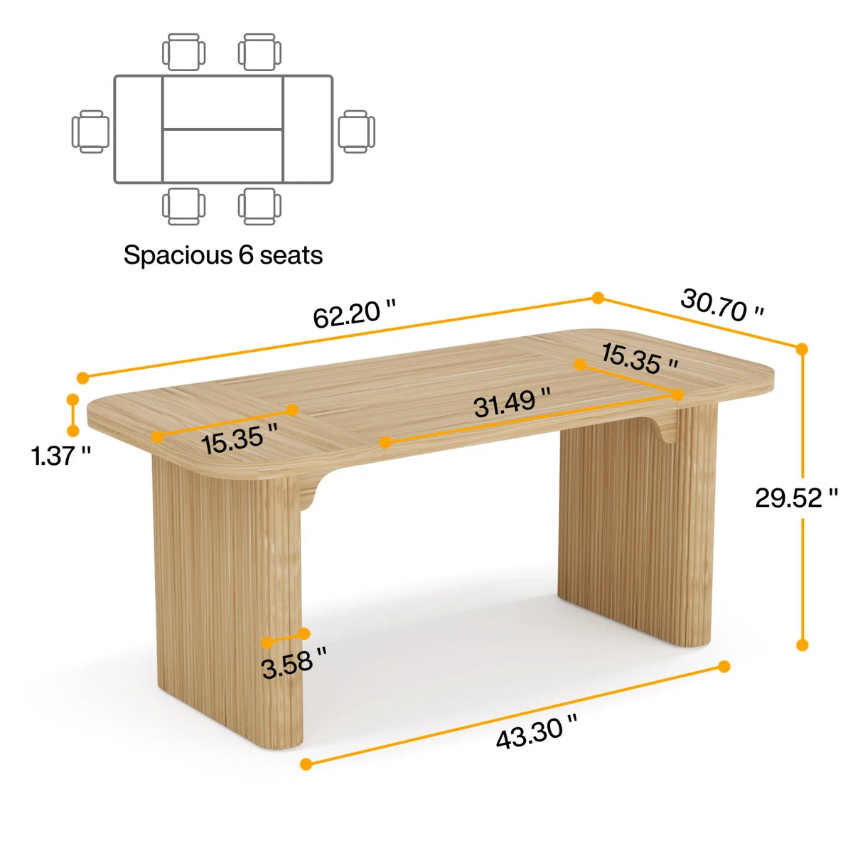 Rectangle Conference Meeting Room Table