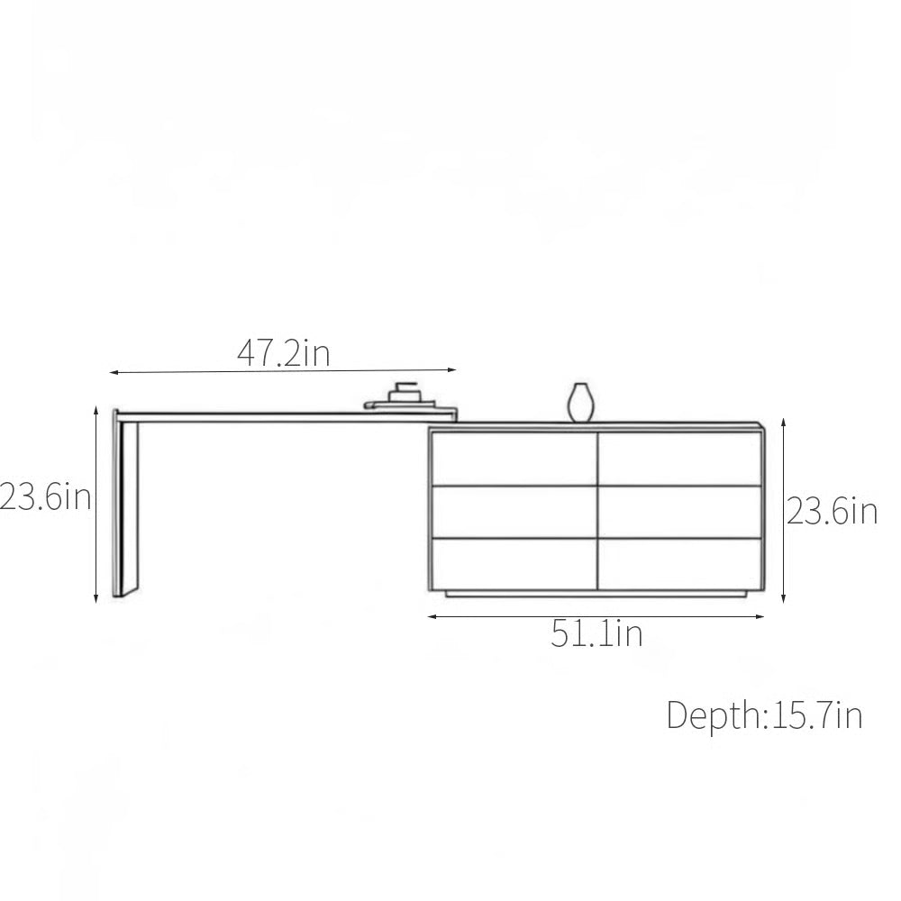 Reigh Wooden Dressing Table –Vanity with Drawers-OUCH CART |Dressing table