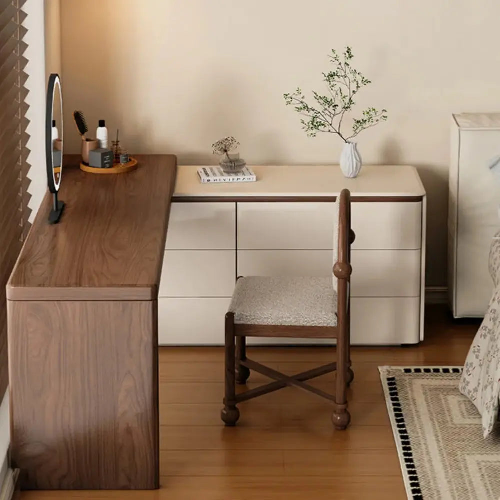 Reigh Wooden Dressing Table –Vanity with Drawers