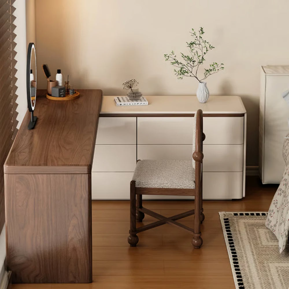 Reigh Wooden Dressing Table –Vanity with Drawers