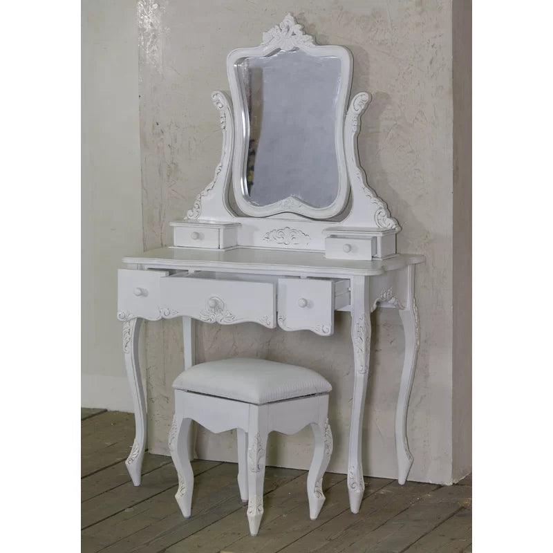 Ivan Dressing Table and Stool - Ouch Cart