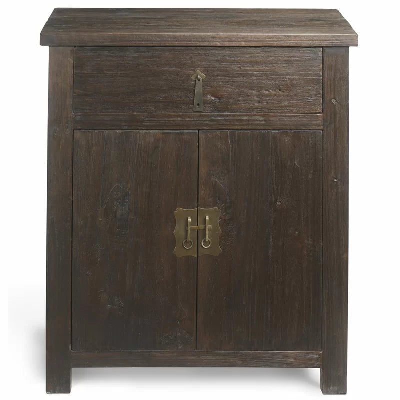 Nea Solid Wood 2 - Door Rectangle Accent Cabinet Ouch Cart