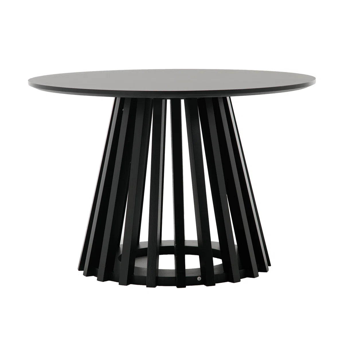 Rilma Solid Wood Base Single Coffee Table, Round Coffee Table for Living Room