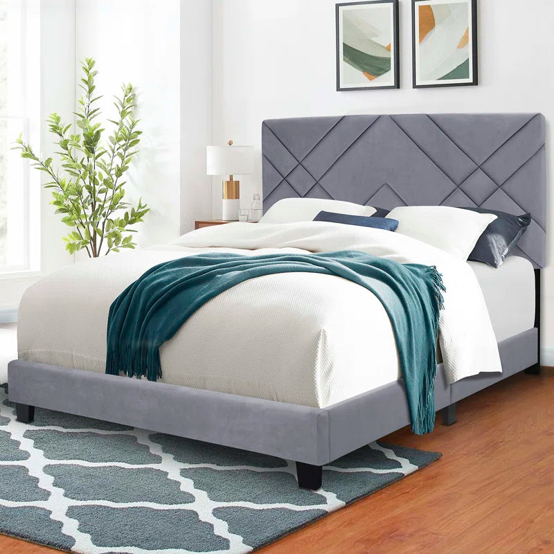 Rinlee Upholstered Panel Bed OUCH CART