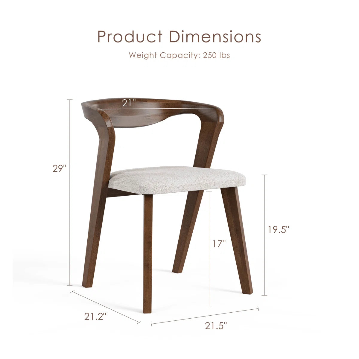 Rozella Solid Wood 7-Piece Dining Table Set