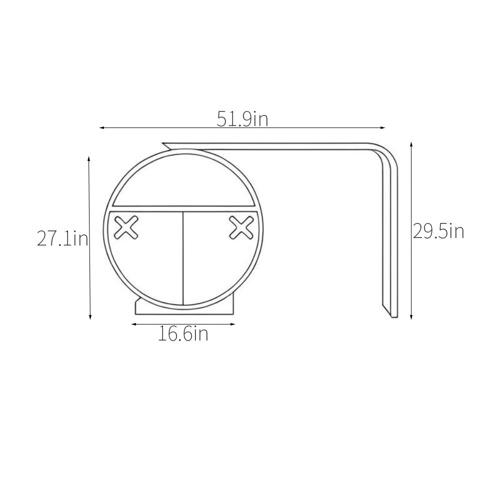 Rybolt Dressing Table – Modern Makeup Vanity with Drawers