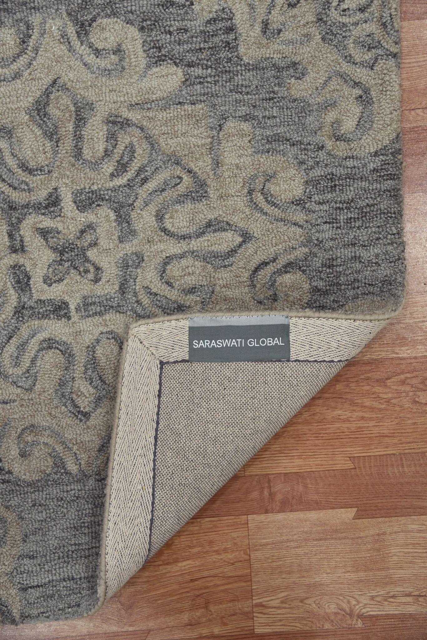 Jelly Bean Wool Boston 5x8 Feet Hand-Tufted Carpet - Rug - Ouch Cart