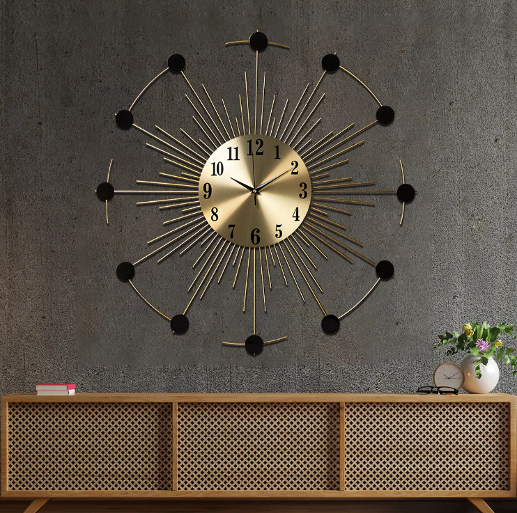 Wire & Circle Wall Clock N.R.HOMESDECOR
