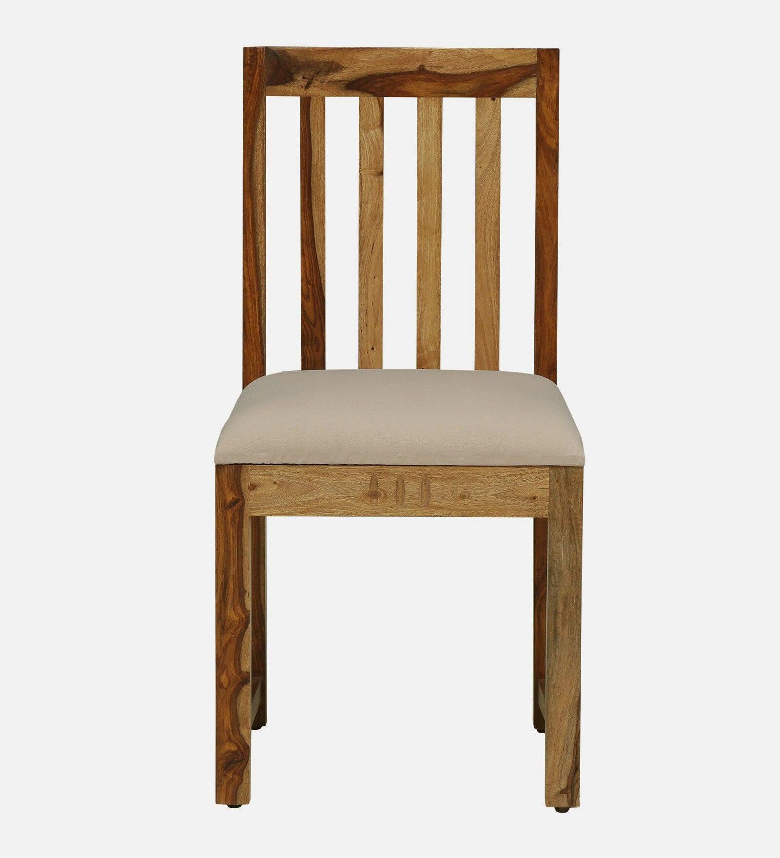 Sheesham Wood 4 Seater Dining Set In Rustic Teak Finish - Ouch Cart