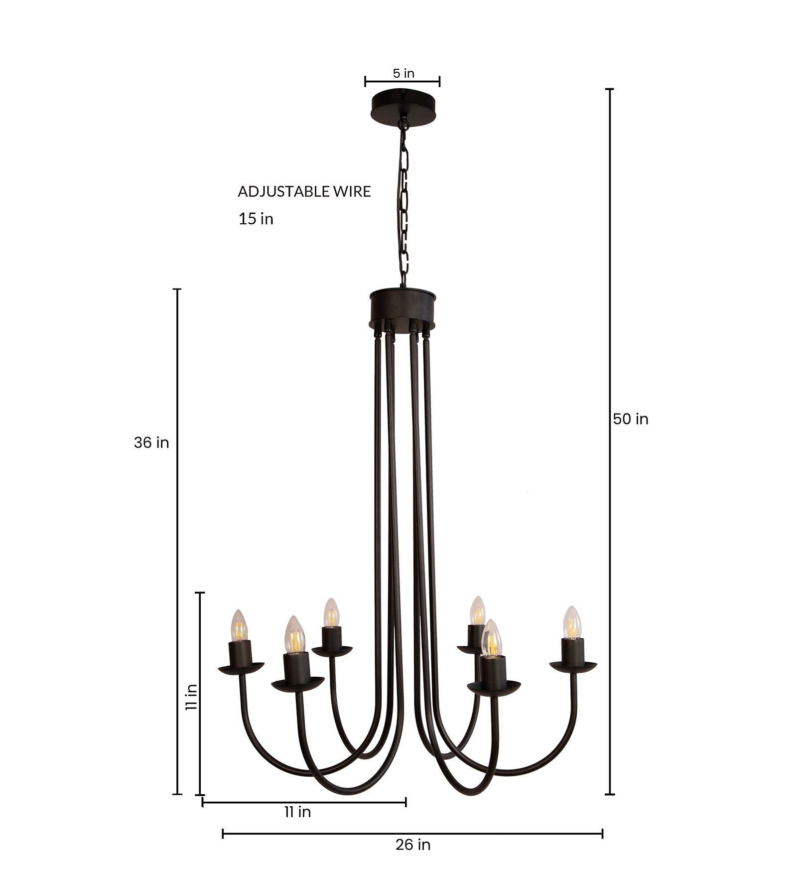 Volfin 6 Lt Chandelier By Shoppeefry Shoppeefry