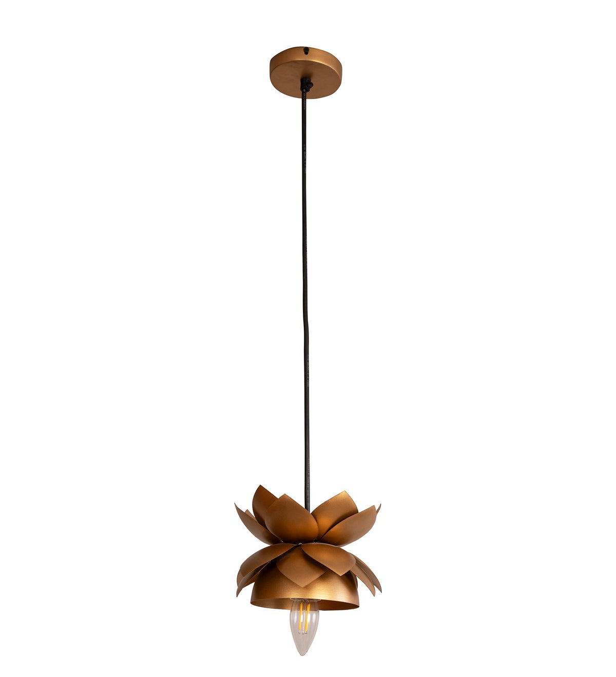 Lotus Pendant Gold Light By Shoppeefry Shoppeefry