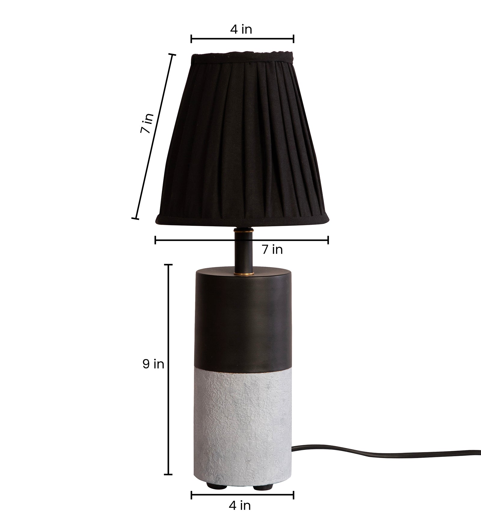 Concrete Drum Table Lamp By Shoppeefry Shoppeefry