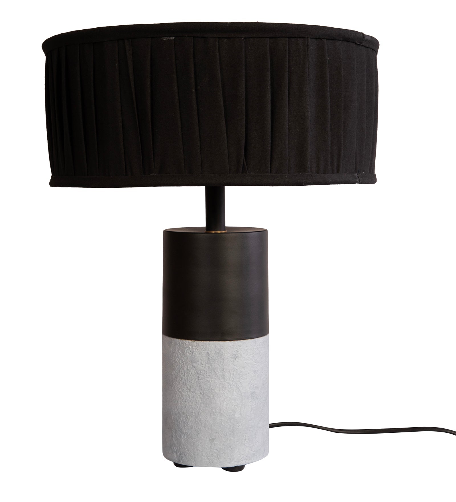 Concrete Drum Table Lamp By Shoppeefry Shoppeefry