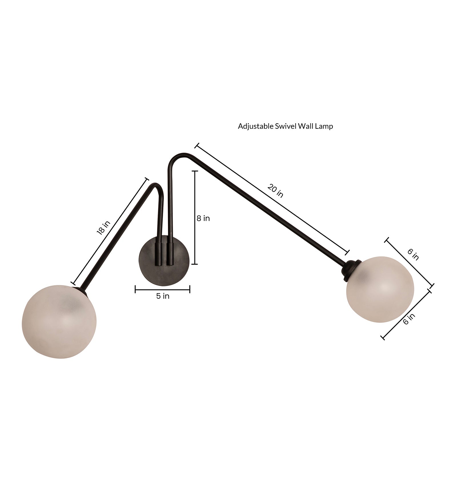 Twin Ball Swivel Wall Sconce By Shoppeefry Shoppeefry