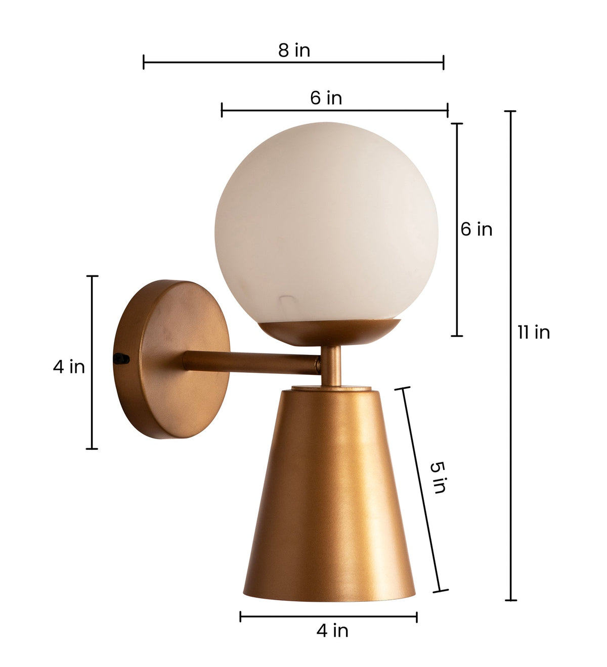 Lark Lzzy Gold Wall Light By Shoppeefry Shoppeefry