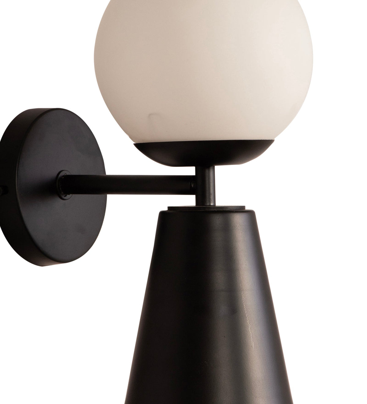 Mid Century Globe Black Wall Light By Shoppeefry Shoppeefry