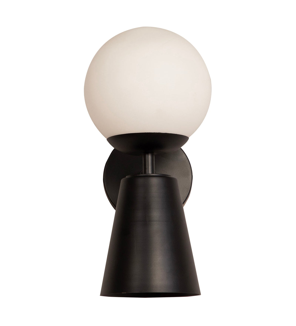 Mid Century Globe Black Wall Light By Shoppeefry Shoppeefry