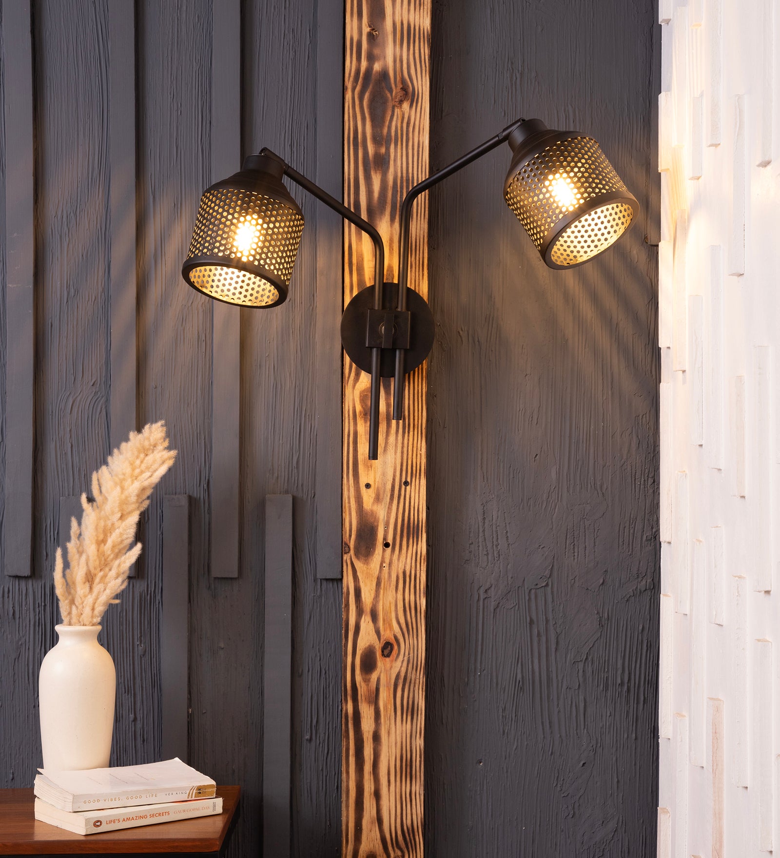 Riddle Wall Lamp Double Arm By Shoppeefry