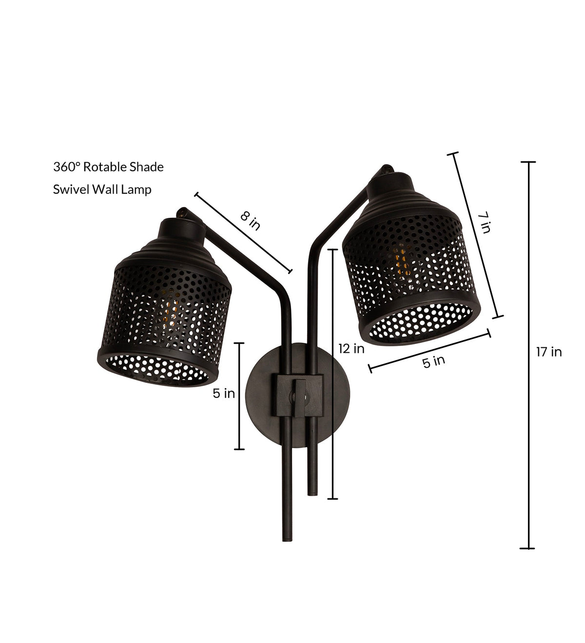 Riddle Wall Lamp Double Arm By Shoppeefry Shoppeefry