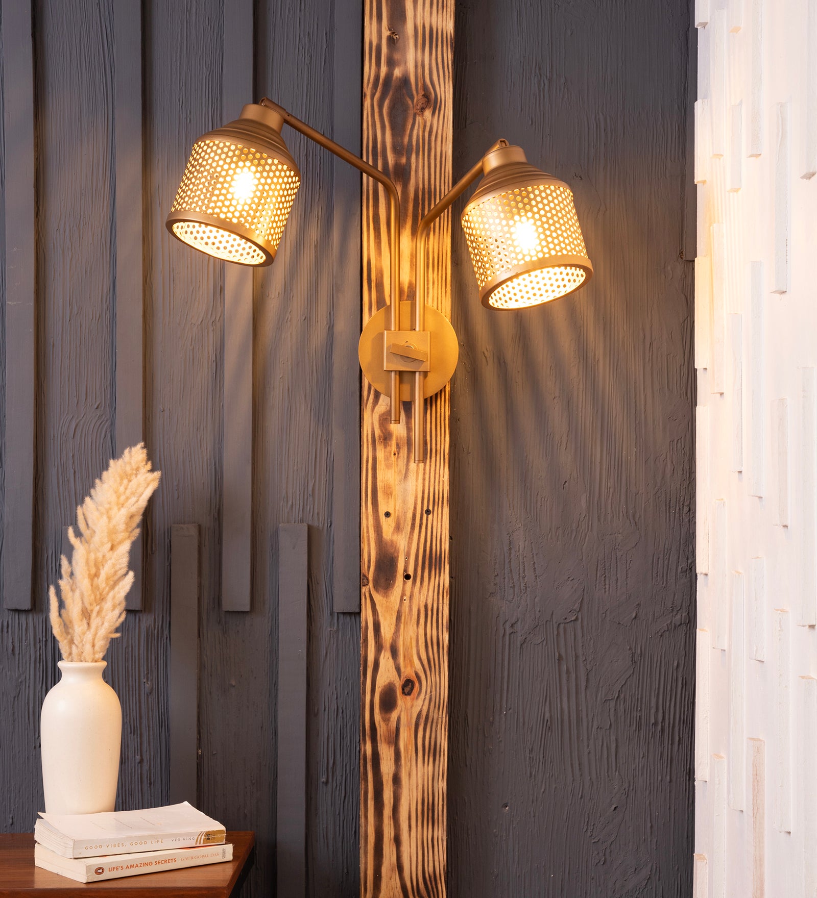 Riddle Wall Lamp Double Arm By Shoppeefry Shoppeefry
