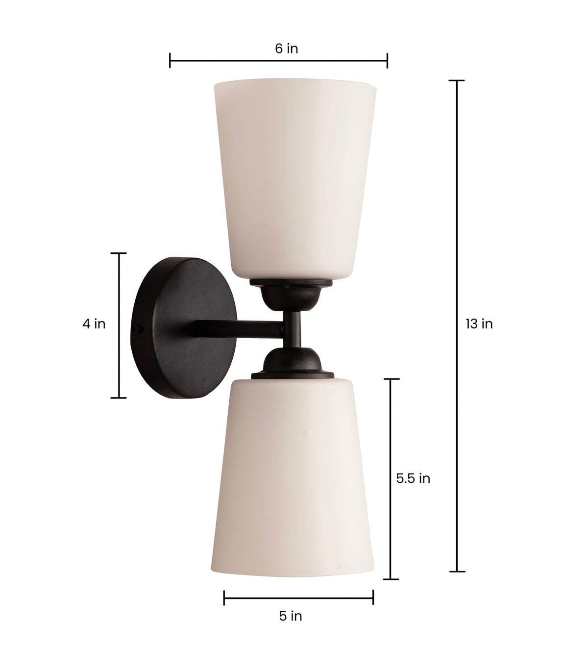 Houghton 2 Glass Wall Light By Shoppeefry Shoppeefry