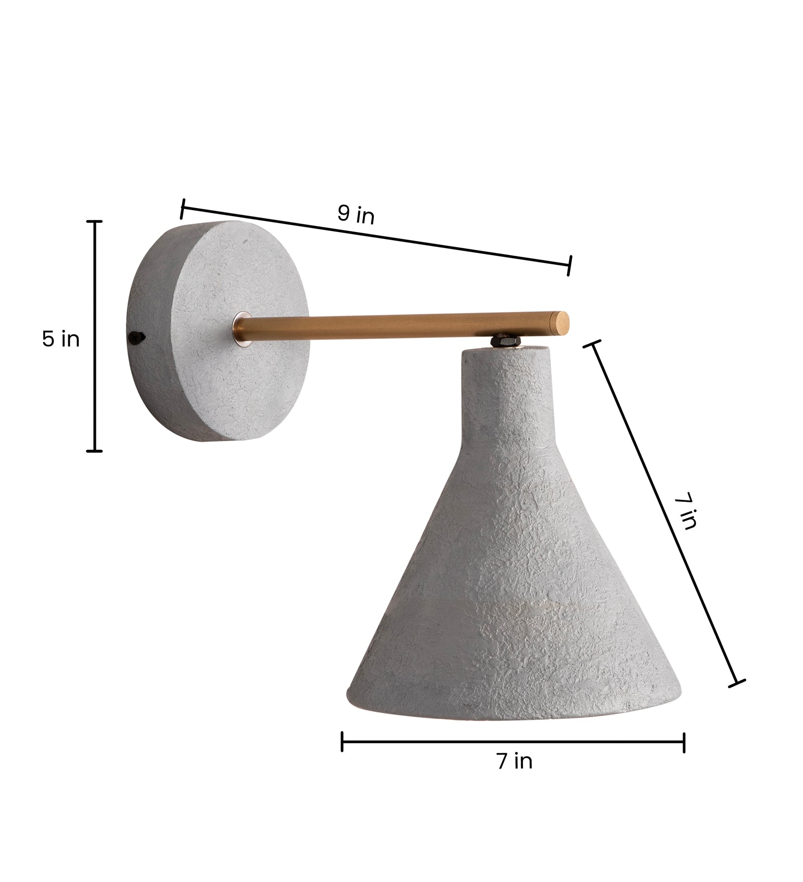Concrete Wall Sconce By Shoppeefry
