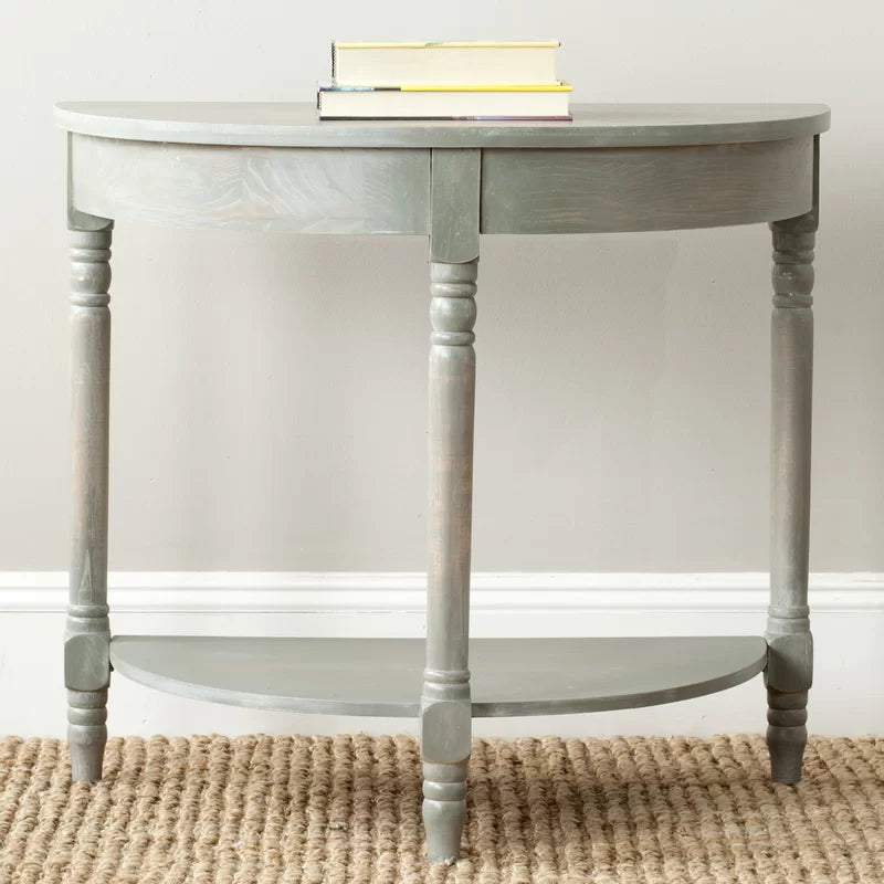 Hannah Solid Wood Top Console Table Ouch Cart