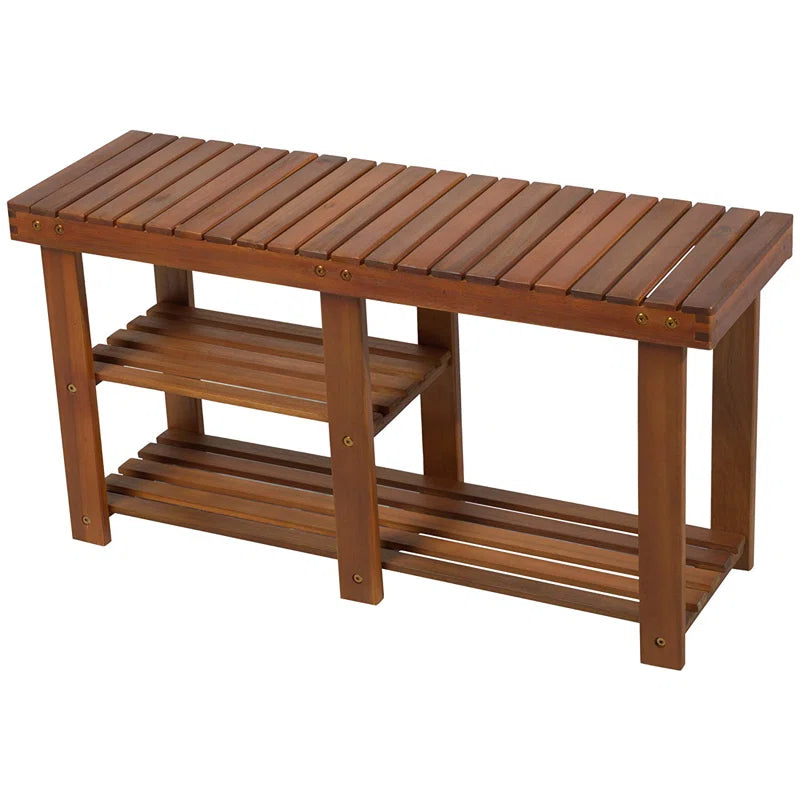 Salamone 6 Pair Solid Wood Shoe Rack OUCH CART
