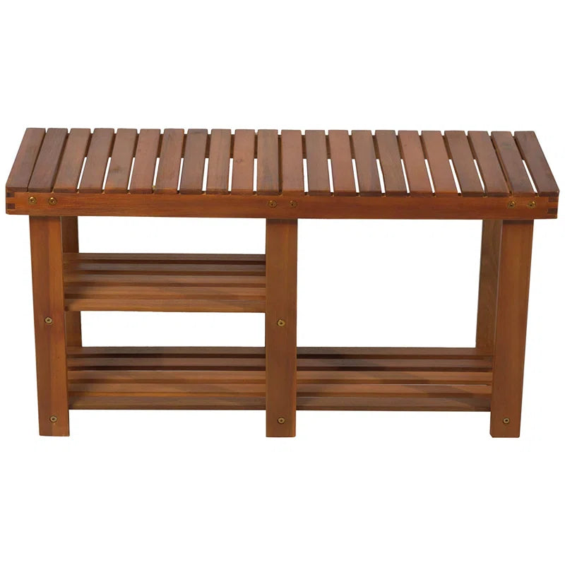 Salamone 6 Pair Solid Wood Shoe Rack OUCH CART