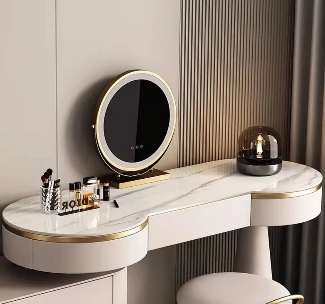Sardonyx Makeup Vanity Table – Compact and Stylish Storage-OUCH CART |Dressing table