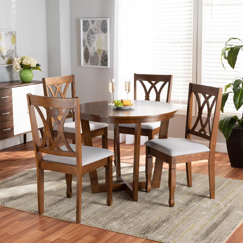 Solid Wood Dining Set - Ouch Cart