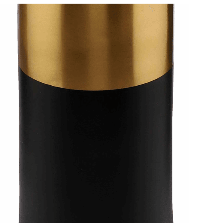 Black And Gold Champagne Large Bottle Vase, - Ouch Cart