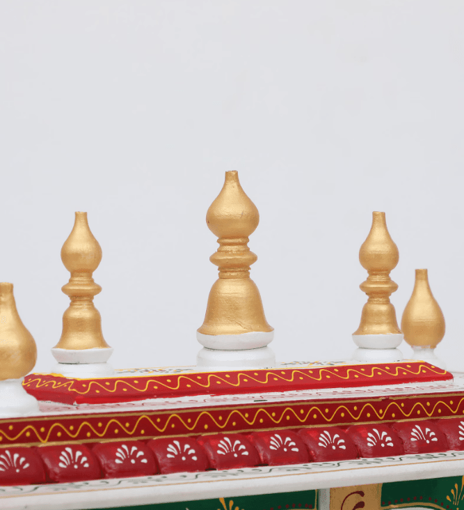 Multicolor Sheesham Wood & MDF Pooja Mandir With Door, - Ouch Cart