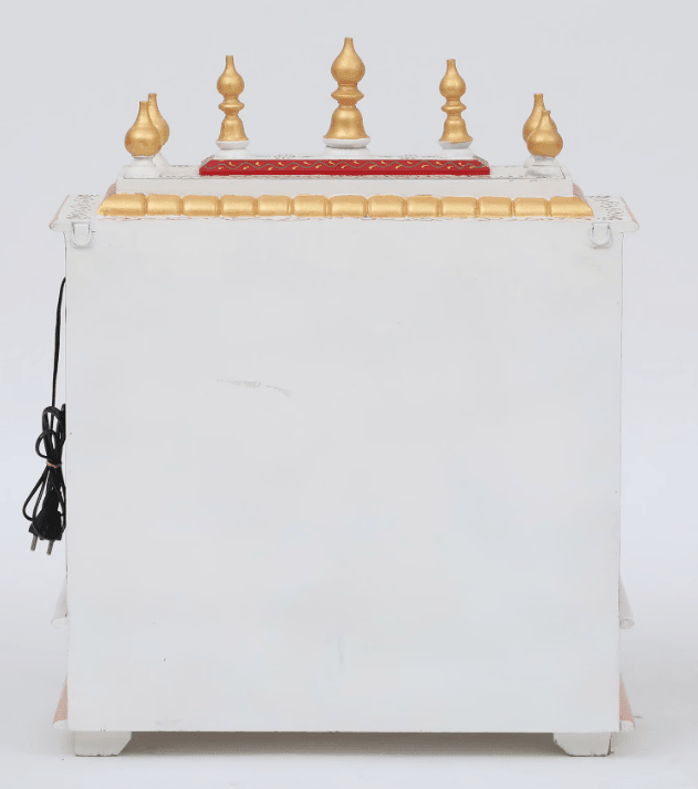 Multicolor Sheesham Wood & MDF Pooja Mandir With Door, - Ouch Cart