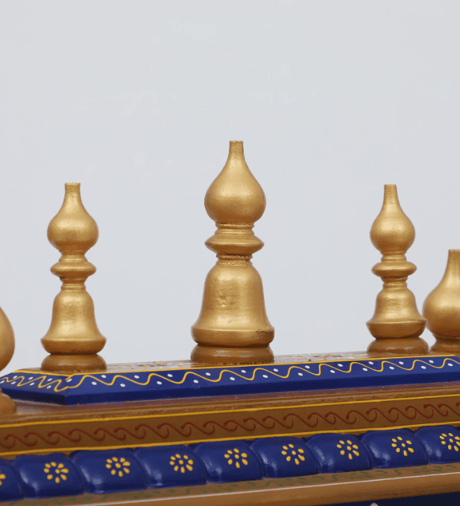 Multicolor Sheesham Wood & MDF Pooja Mandir Without Door, - Ouch Cart