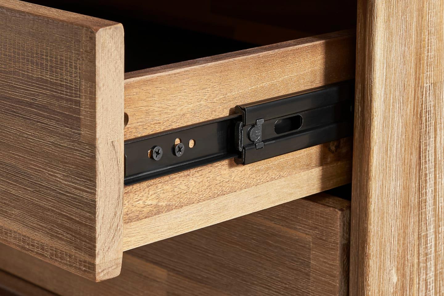 Solid Acacia Wood Seb Nightstand - Ouch Cart