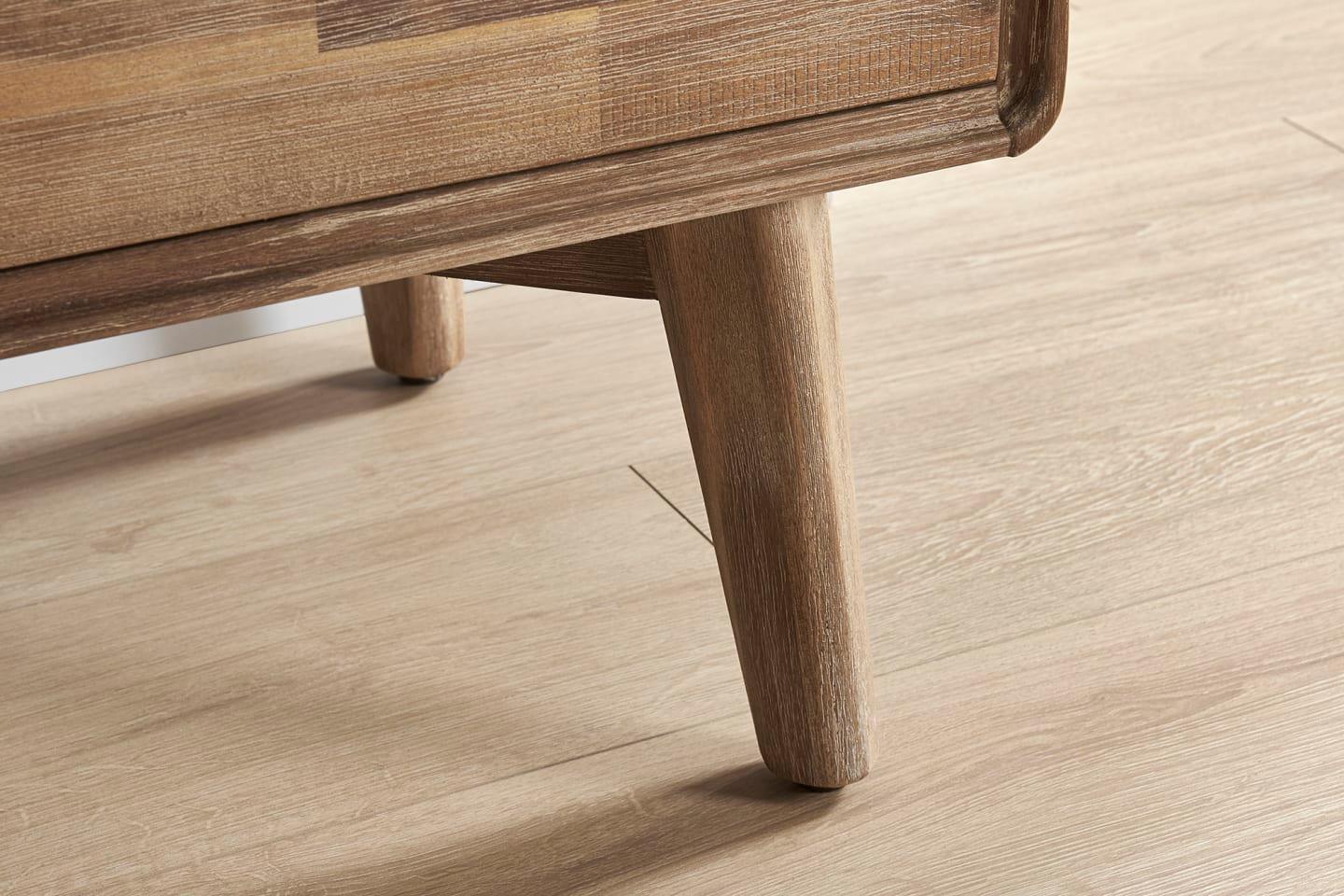 Solid Acacia Wood Seb Nightstand - Ouch Cart