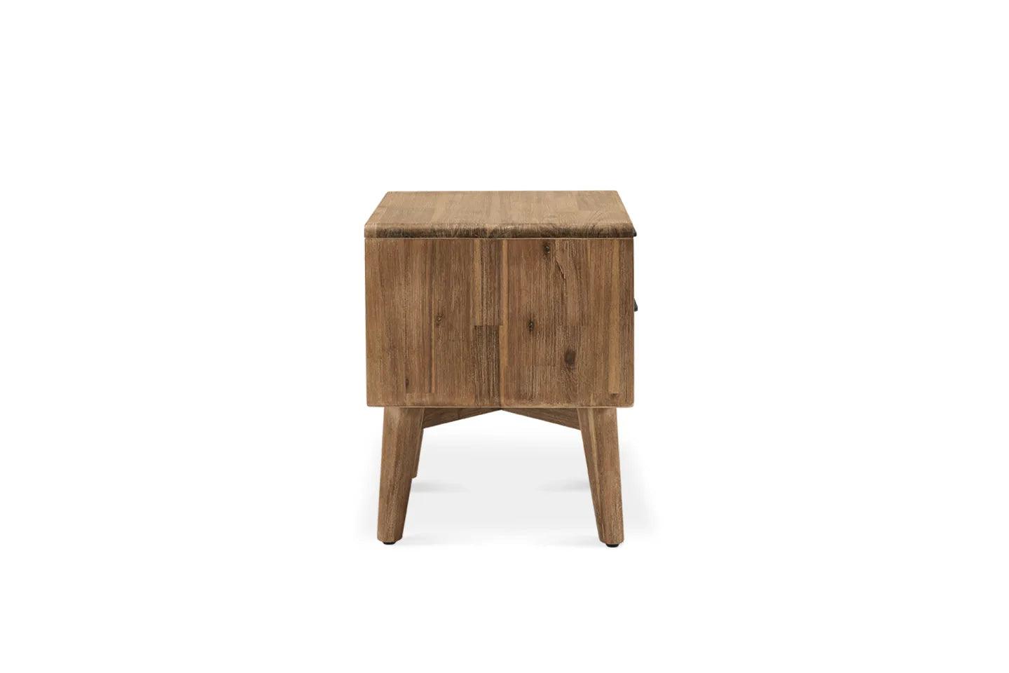 Solid Acacia Wood Seb Nightstand - Ouch Cart