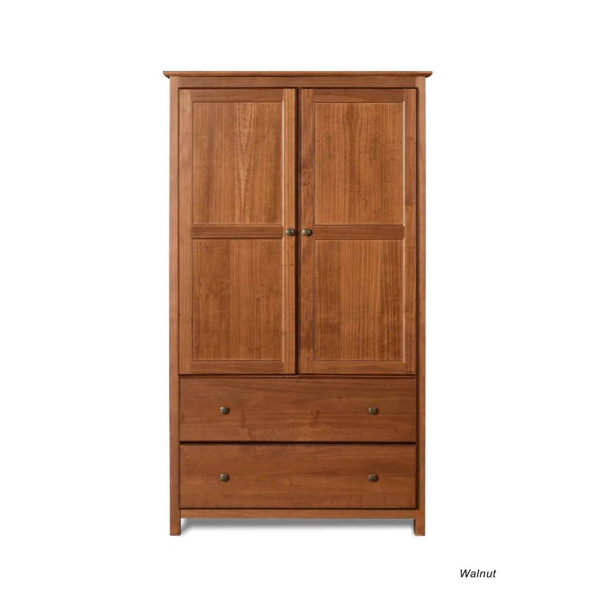 Shaker Bedroom Solid Wood Wardrobe Armoire with Drawers-OUCH CART | Wardrobe