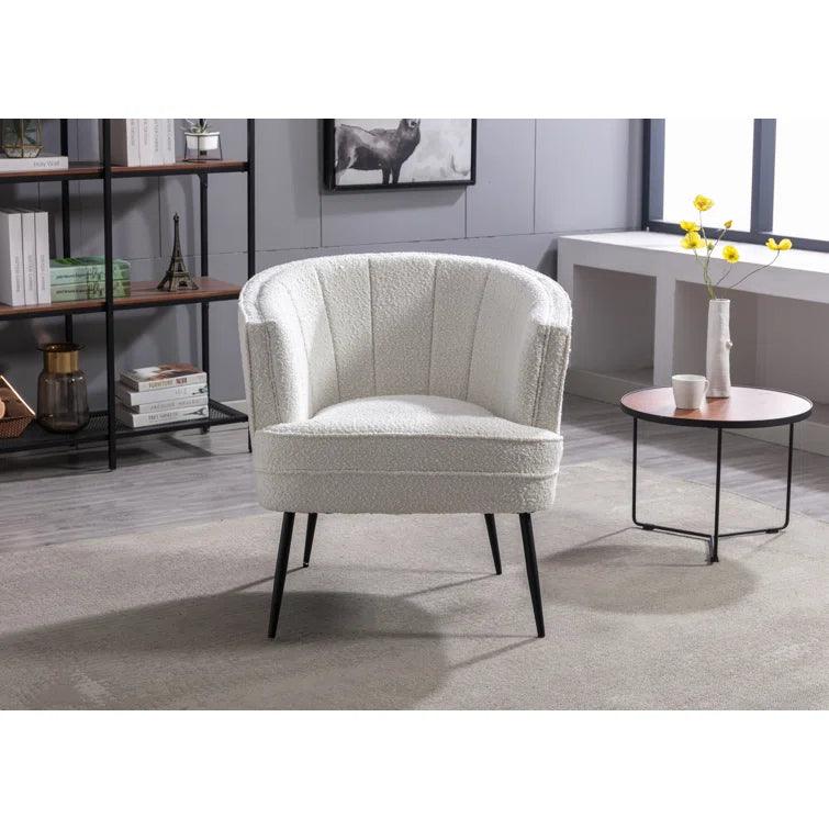 Shona Velvet Barrel Chair - Ouch Cart