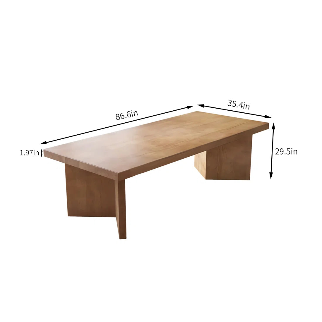 Simple Solid Wood Rectangular Conference Tables