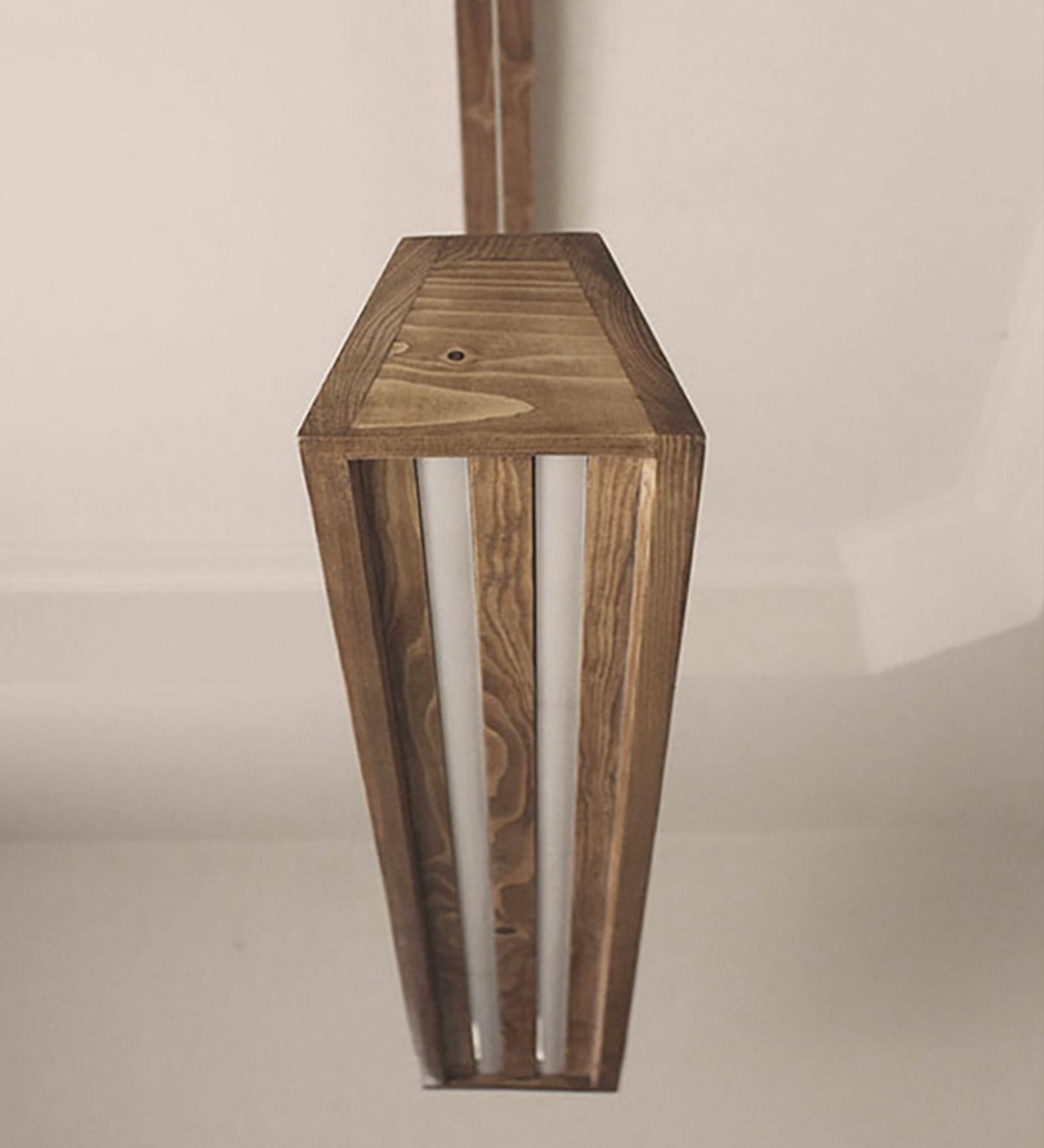 Art Deco 36 Brown Wooden LED Hanging Lamp Ouch Cart