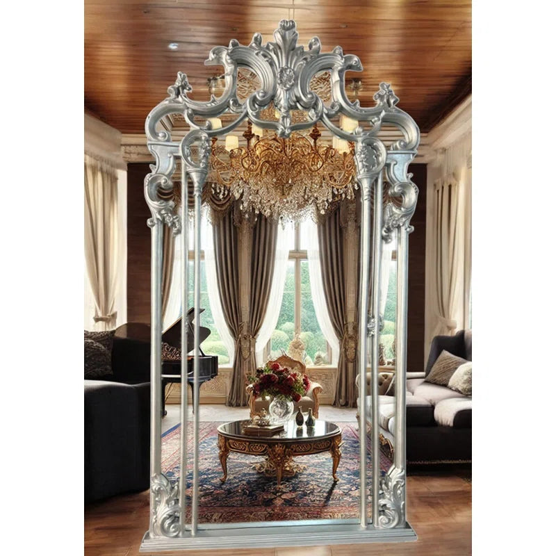 Solid And Engineered Wood Concave Mirror - OUCHCART | Wall mirror