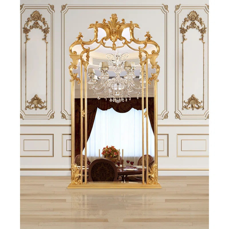 Solid And Engineered Wood Concave Mirror - OUCHCART | Wall mirror