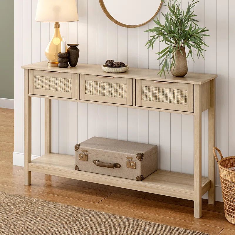 Milan Solid Wood Console Table Ouch Cart