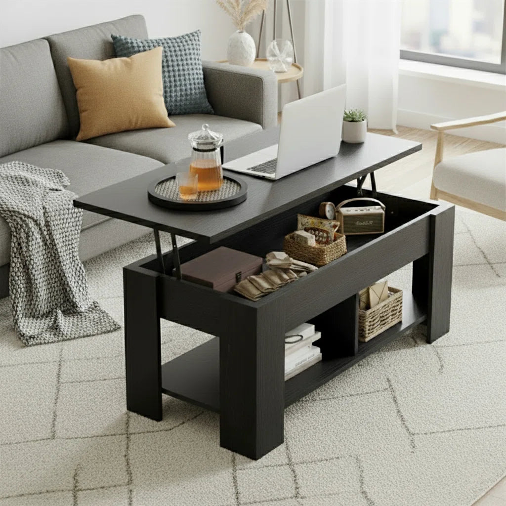 Sparta Lift Top Coffee Table With Storage